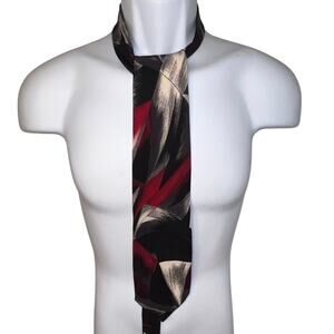 Pertini, men’s 100% silk handmade made in Italy designer abstract Y2K Tie￼